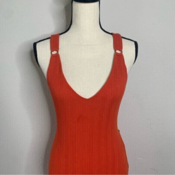 Free People Into You Orange Midi/Maxi Dress - Picture 7 of 14